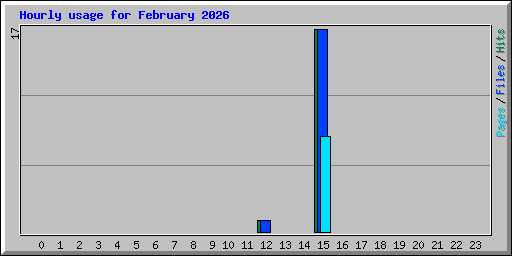 Hourly usage for February 2026